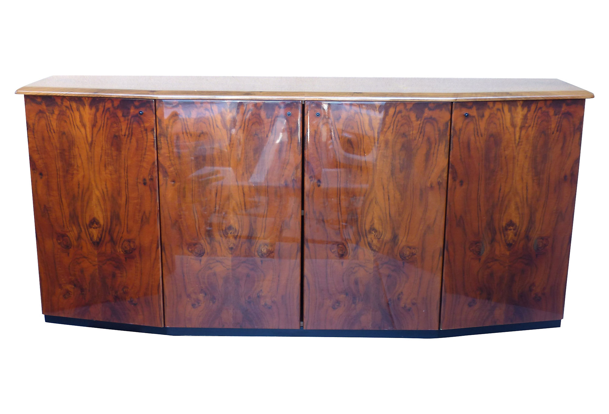 Exotic Wood Art Deco Style Credenza Modernism